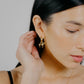 Lunar Horse Hoops - 14k gold plated brass