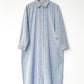 Artist Long Shirt - Blue Pinstripe