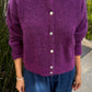 Ayla Mohair Cardigan - Purple