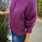 Ayla Mohair Cardigan - Purple