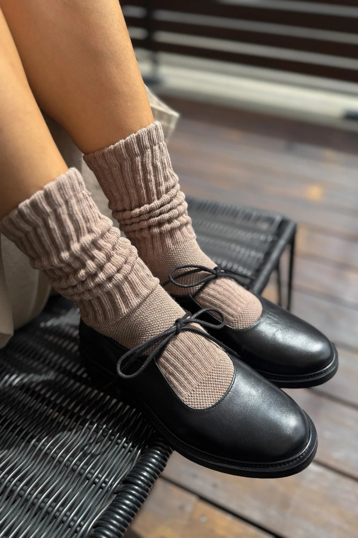 Ballet Socks - Mocha Mousse