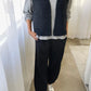 French Terry Balloon Pants - Black