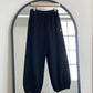 French Terry Balloon Pants - Black