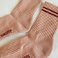 Boyfriend Socks - Vintage Pink