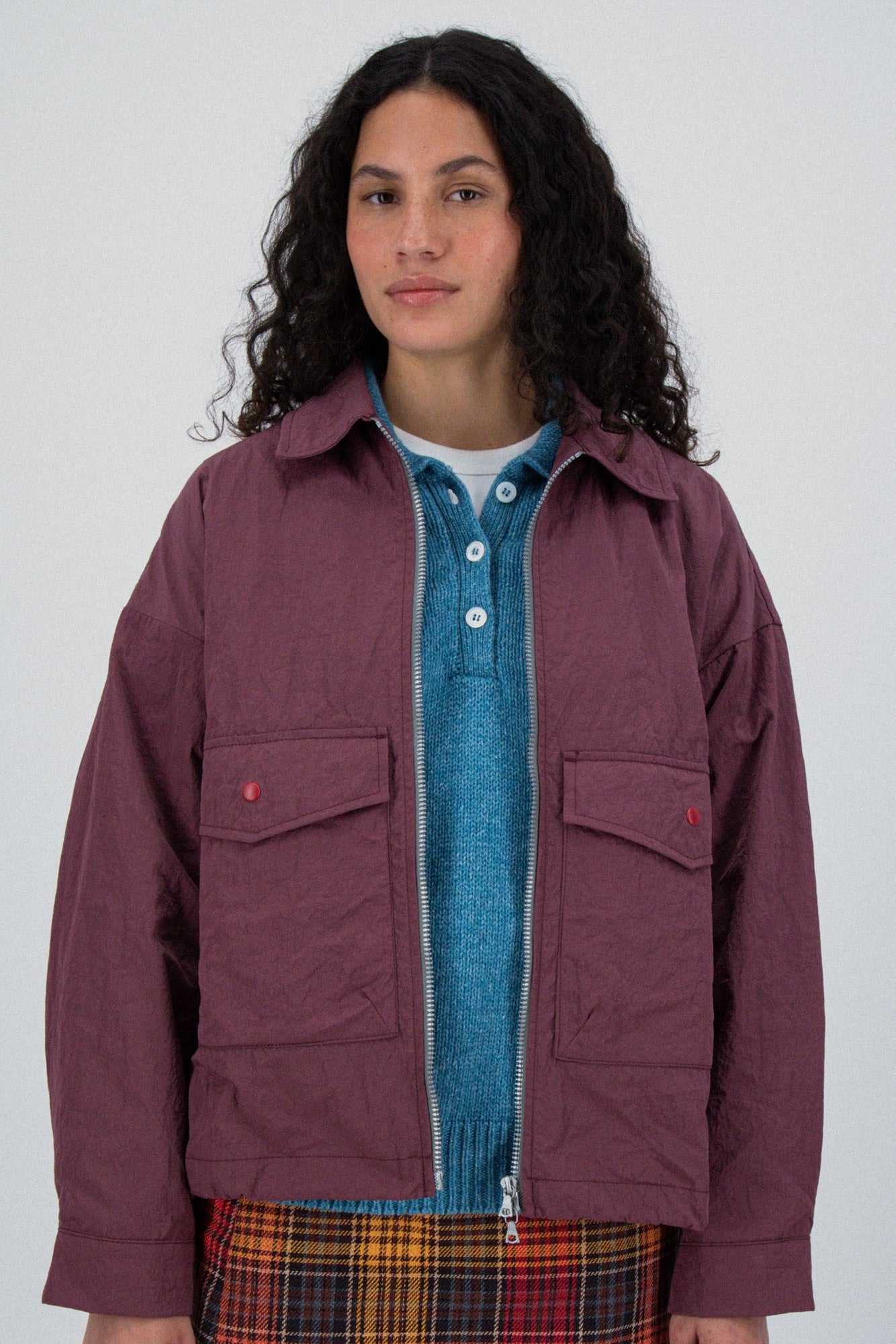 Boxy Swing Jacket - Grungy Japanese Nylon Twill