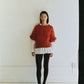 Patchwork Crew Neck - Persimmon