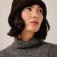 Baby Alpaca Roll Hat - Maroon Marl