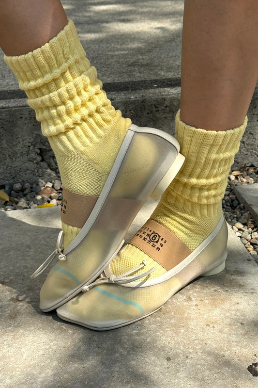 Ballet Socks - Pale Yellow