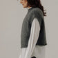 Alpaca Iris Vest in Stone