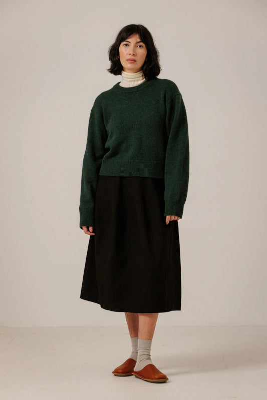 Baby Alpaca Crewneck - Emerald