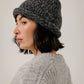 Baby Alpaca Roll Hat - Charcoal Marl