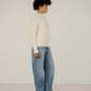 Demi Mock Neck in Ivory
