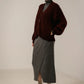 Oversized Alpaca Cardigan - Deep Maroon