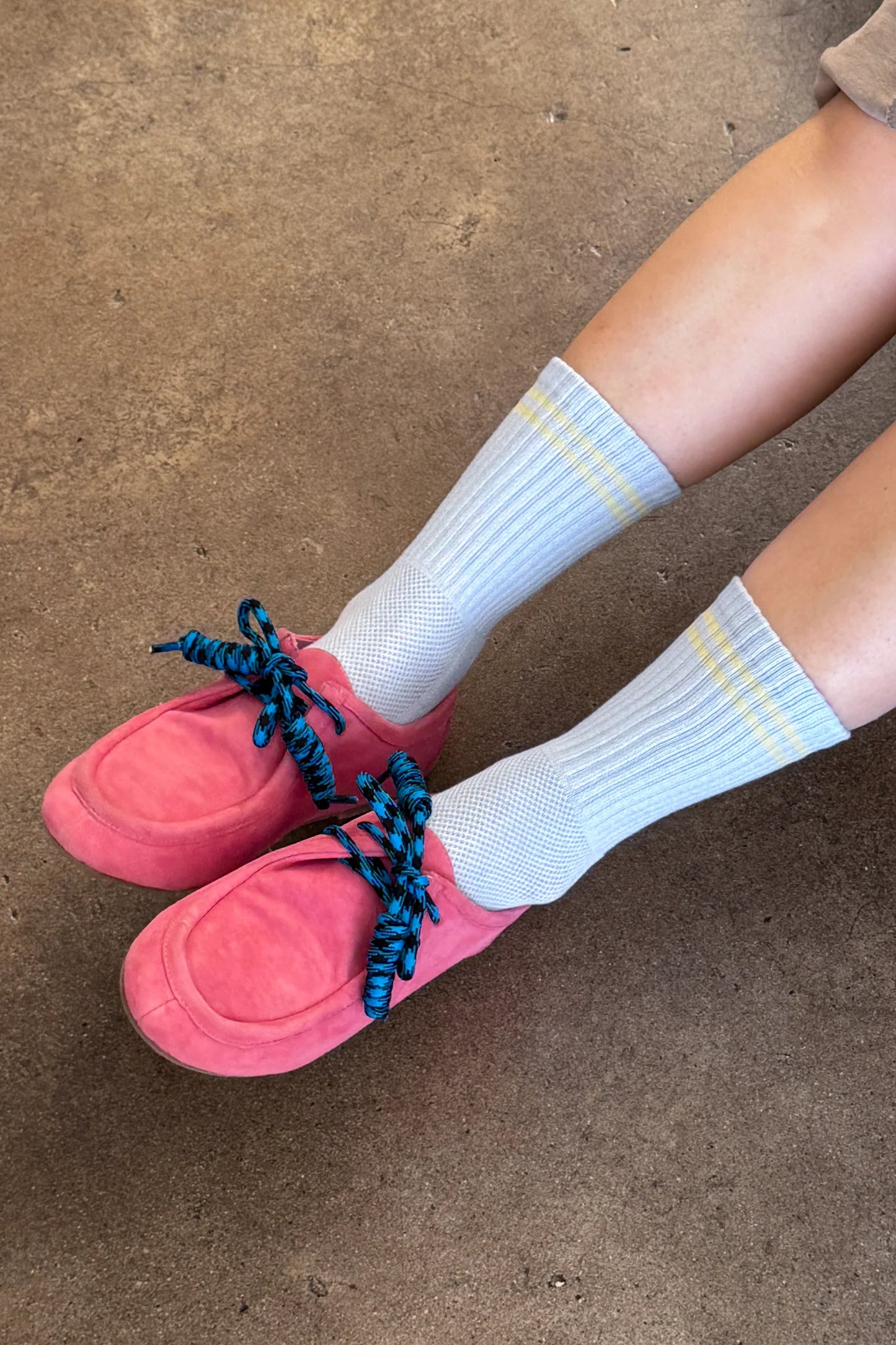 Boyfriend Socks - Pastel Sky