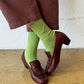 Her Socks - Mercerized Cotton in Cactus