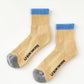 Colour Block Girlfriend Socks - Yellow Blue