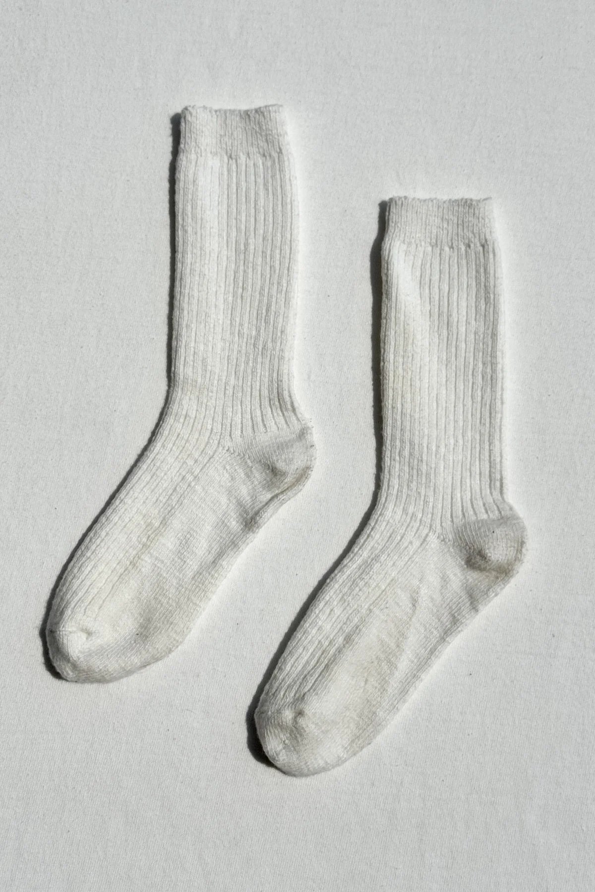 Cottage Socks - White Linen