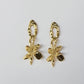 CHUNKY LILIES // golden earrings