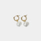 Anna Hoops + Wrinkle Pearl Charms