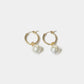 Anna Hoops + Wrinkle Pearl Charms