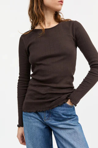 Edie Blouse - Dark Brown