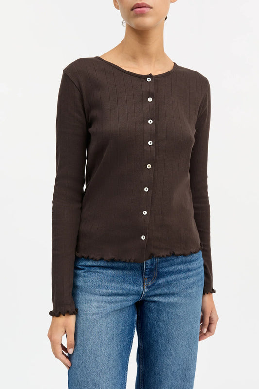 Edie Cardigan - Dark Brown