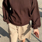 French Terry Core Sweatshirt - Cocoa Bean