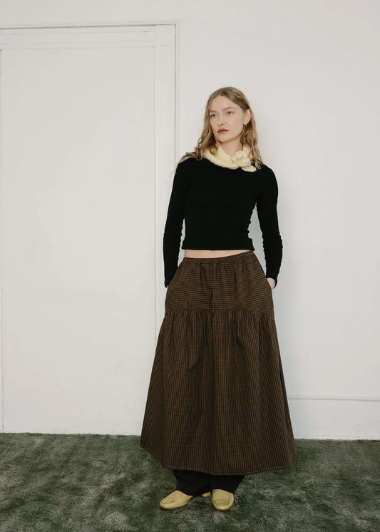 Field Skirt - Toasted Gingham