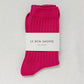 Her Socks - Mercerized Cotton in Fuchsia