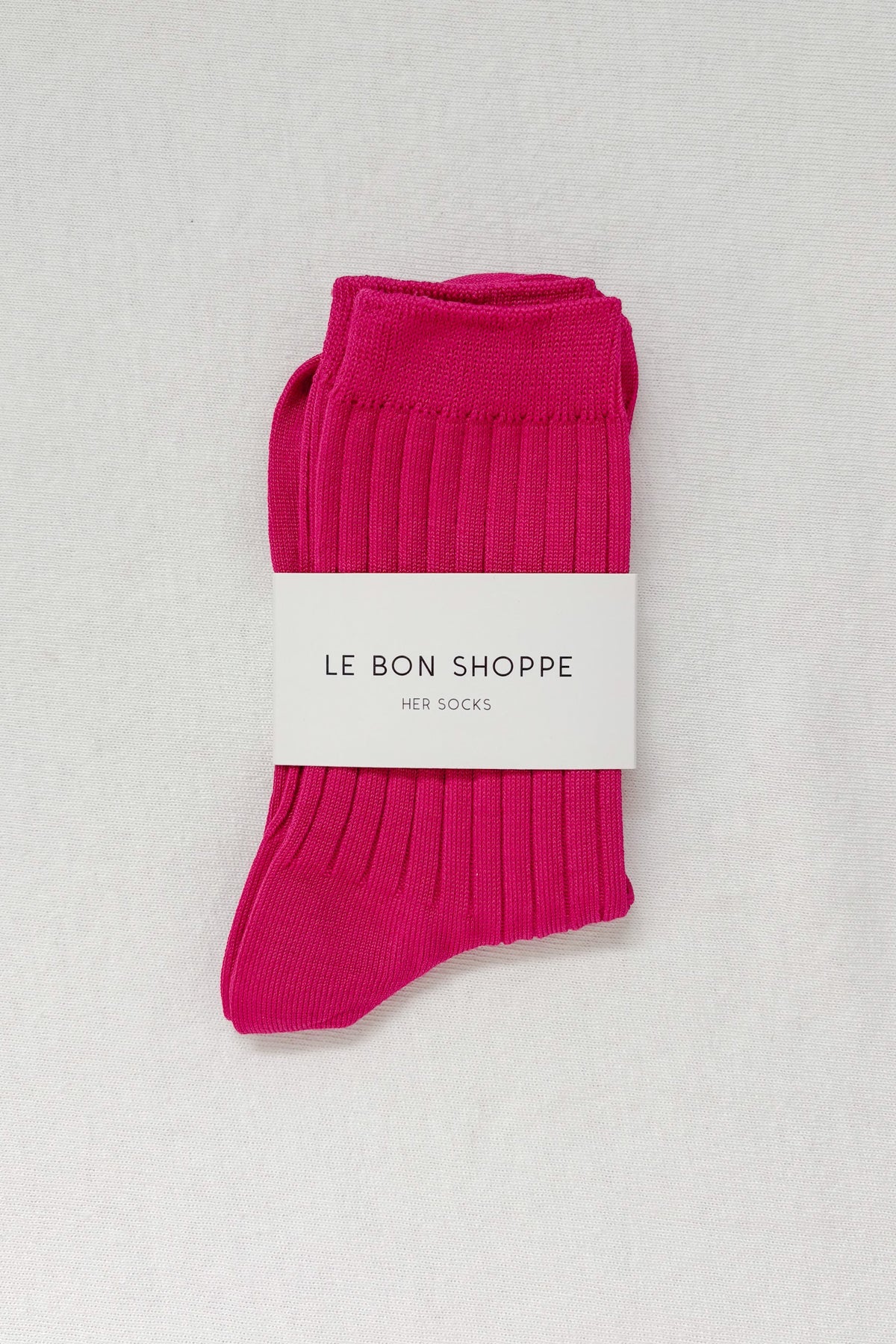 Her Socks - Mercerized Cotton in Fuchsia