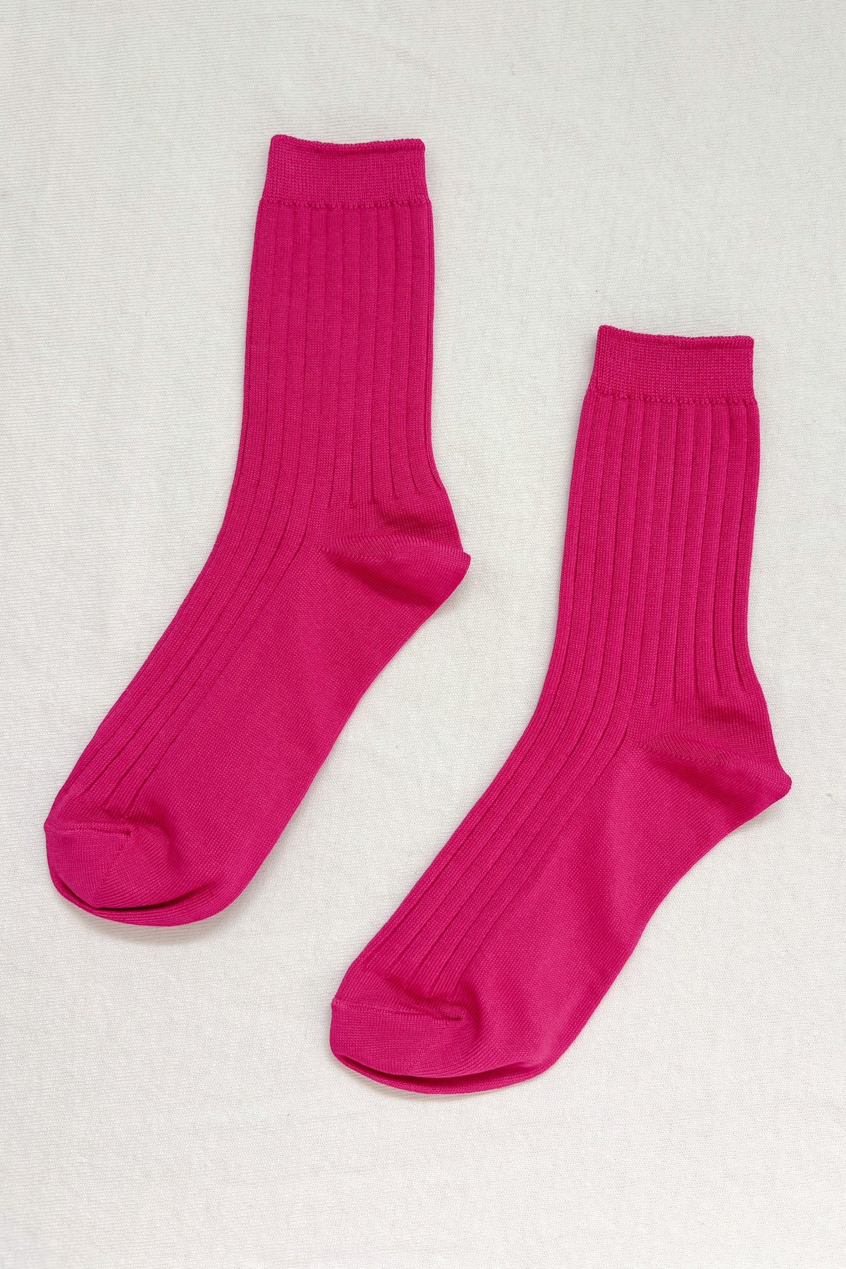 Her Socks - Mercerized Cotton in Fuchsia