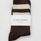 Her Varsity Socks - Espresso