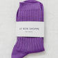 Her Socks - Mercerized Combed Cotton in Violet