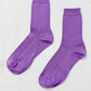 Her Socks - Mercerized Combed Cotton in Violet