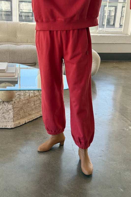 French Terry Balloon Pants - Coral Pants