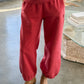 French Terry Balloon Pants - Coral Pants