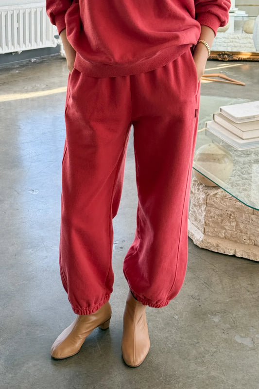 French Terry Balloon Pants - Coral Pants