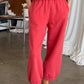 French Terry Balloon Pants - Coral Pants