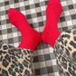 Trouser Socks - Red Lipstick