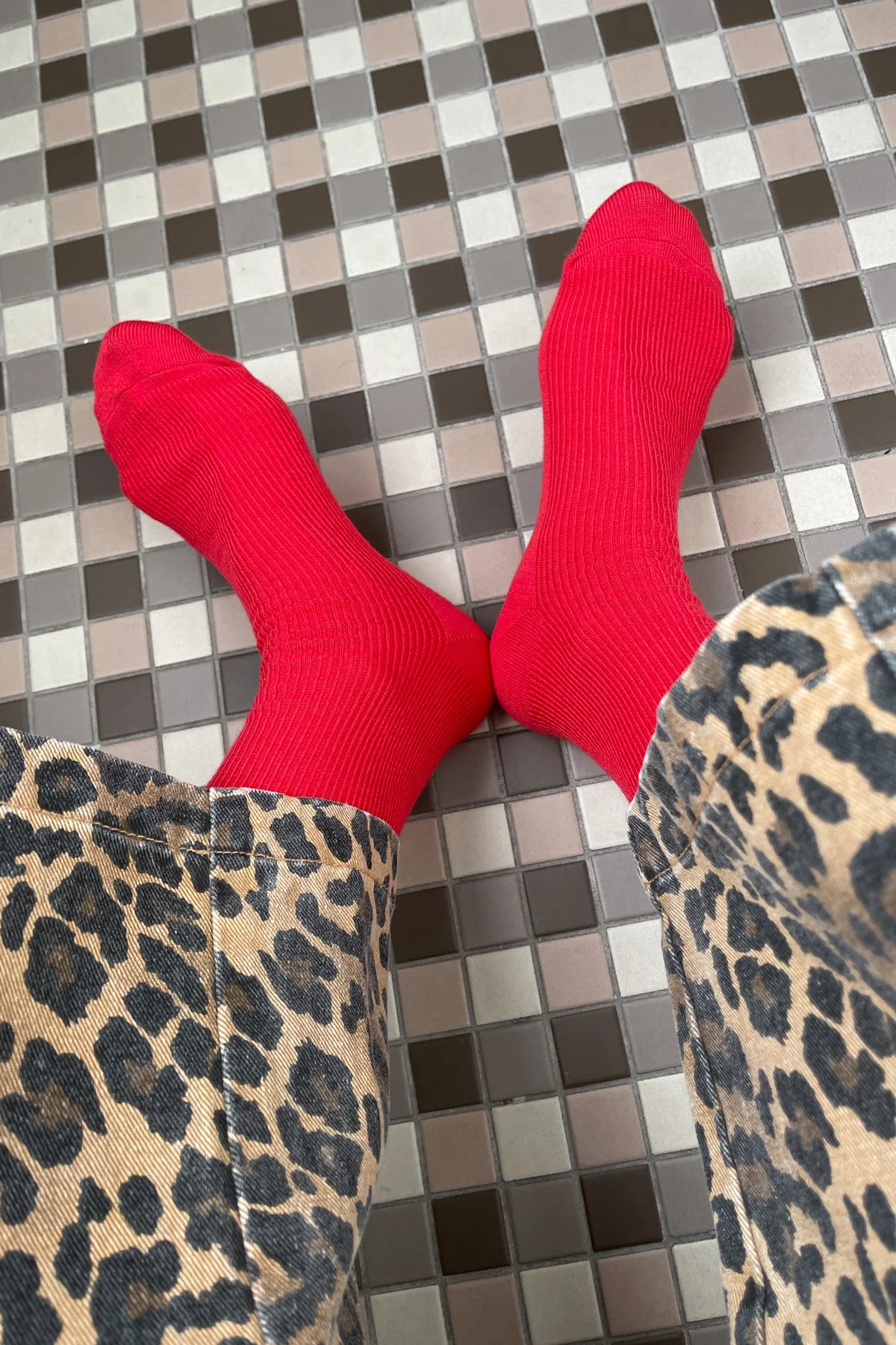 Trouser Socks - Red Lipstick