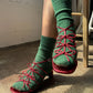 Winter Sparkle Socks - Evergreen