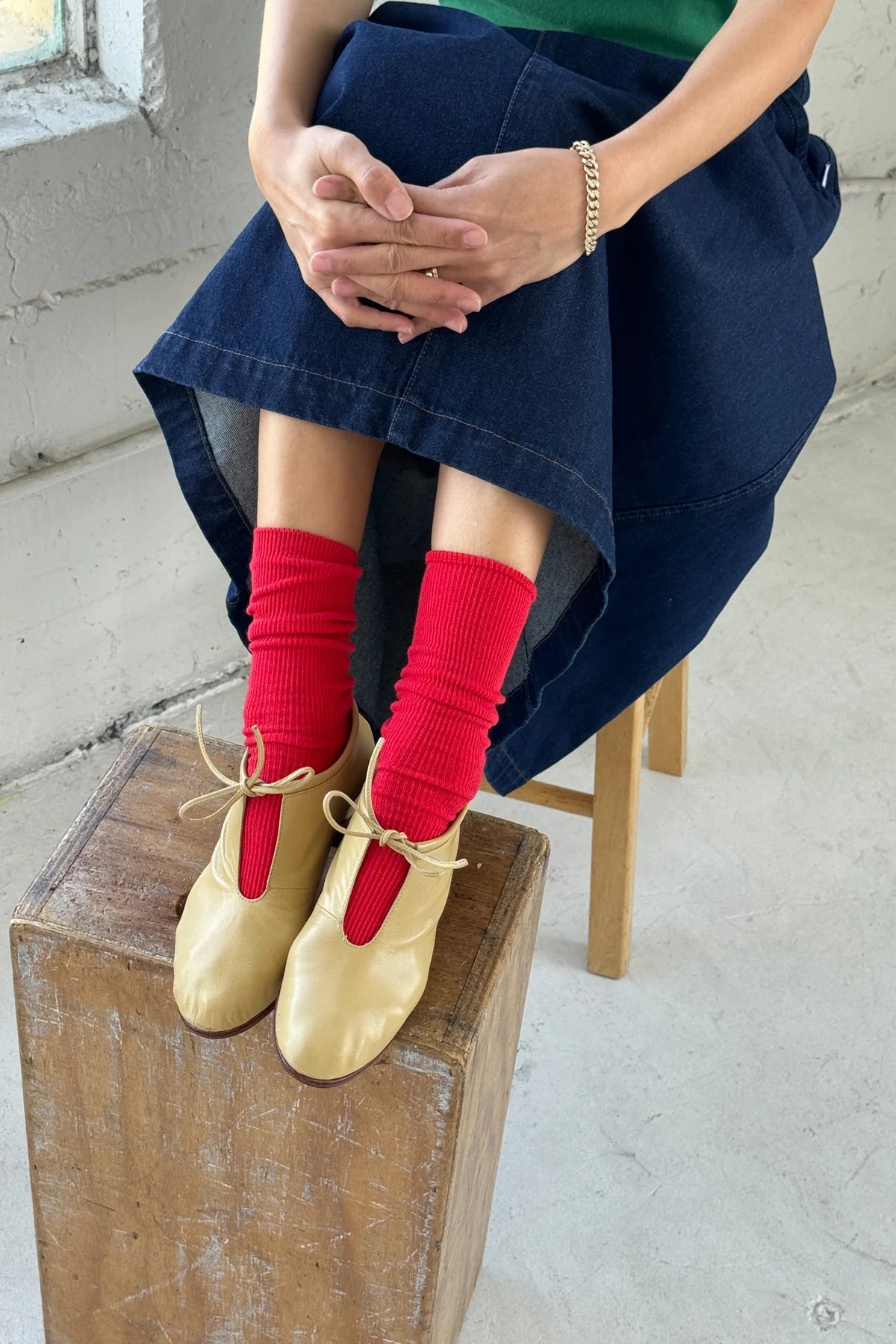 Trouser Socks - Red Lipstick