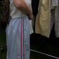 Jules Pant with Piping - Mist & Red