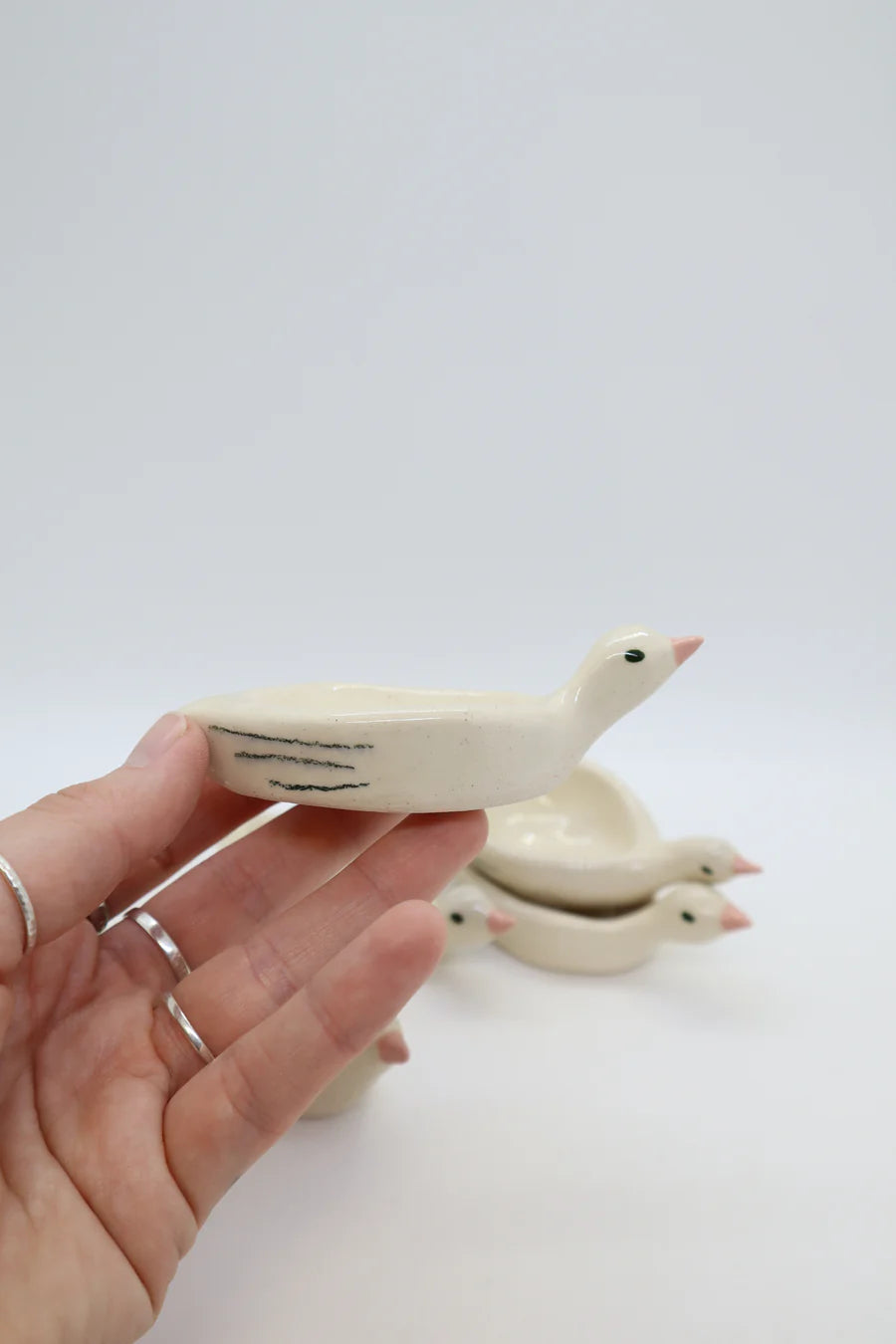 Pink Duck Ring Dish