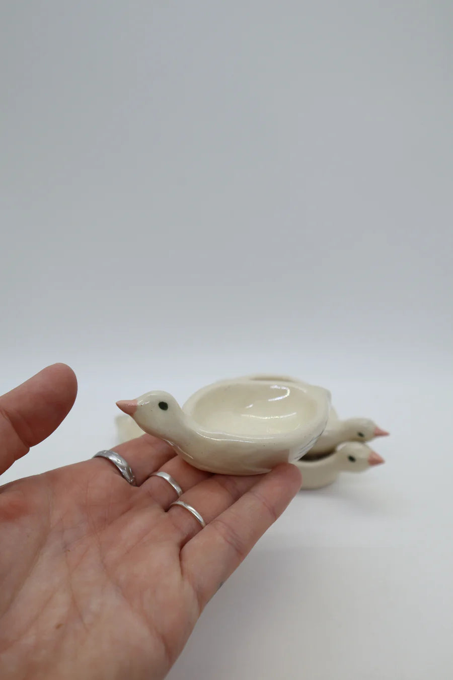 Pink Duck Ring Dish