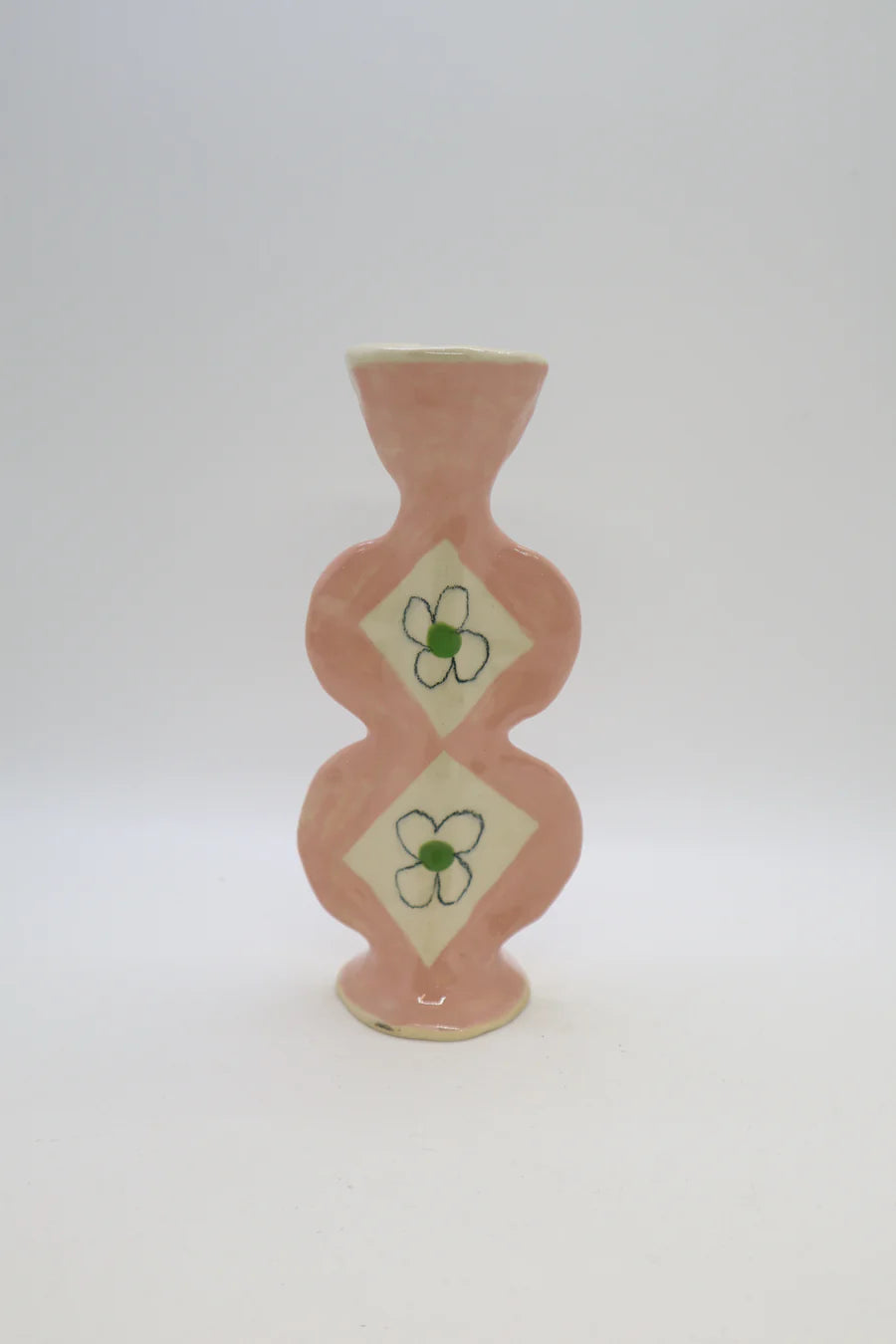 Pink Candlestick Holder