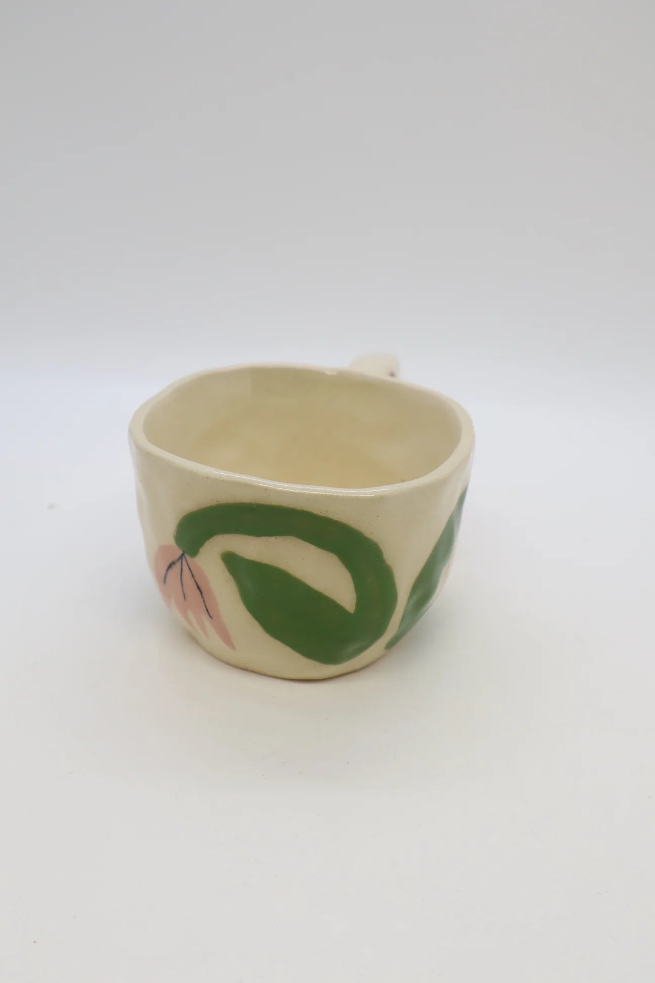 Pink Bending Tulip Art Mug