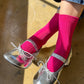 Her Socks - Mercerized Cotton in Fuchsia