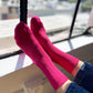 Her Socks - Mercerized Cotton in Fuchsia