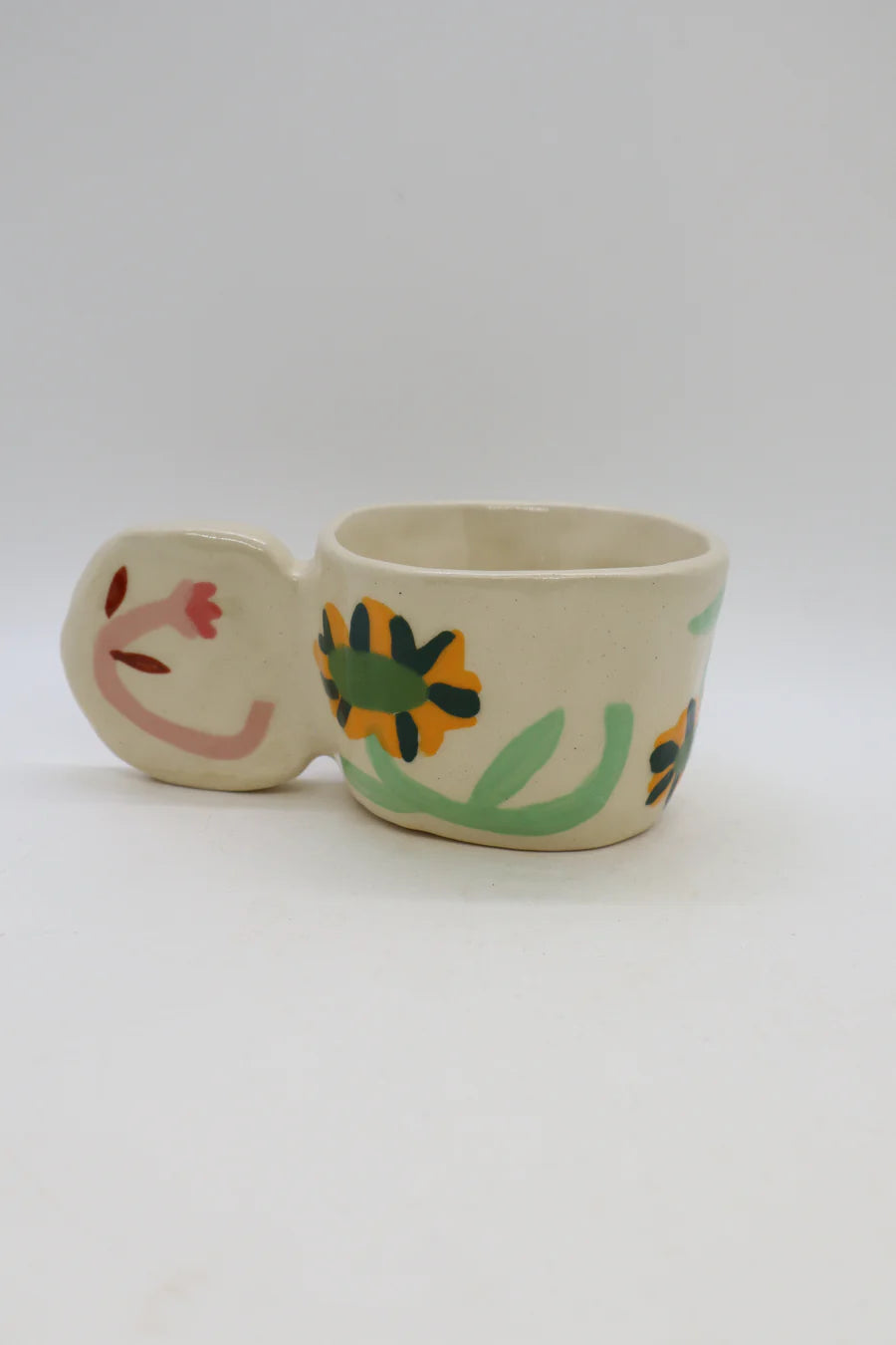 Mint Wildflower Art Mug